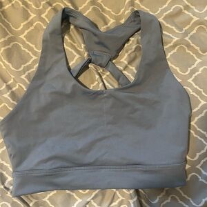 blue grey shein sports bra